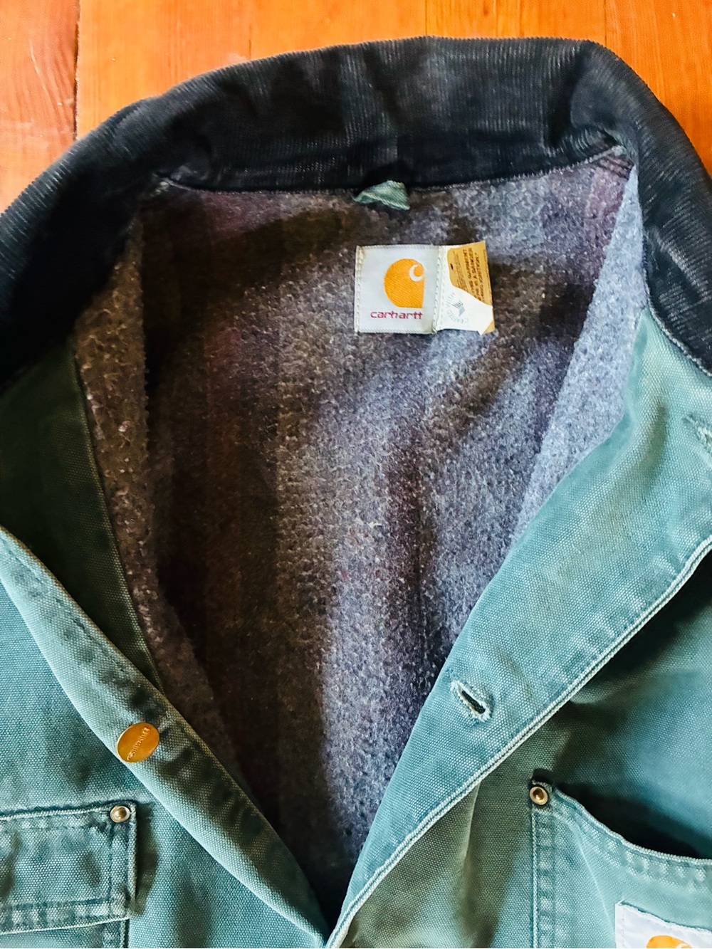 Carhartt Men's Forest Green Lined Work Jacket